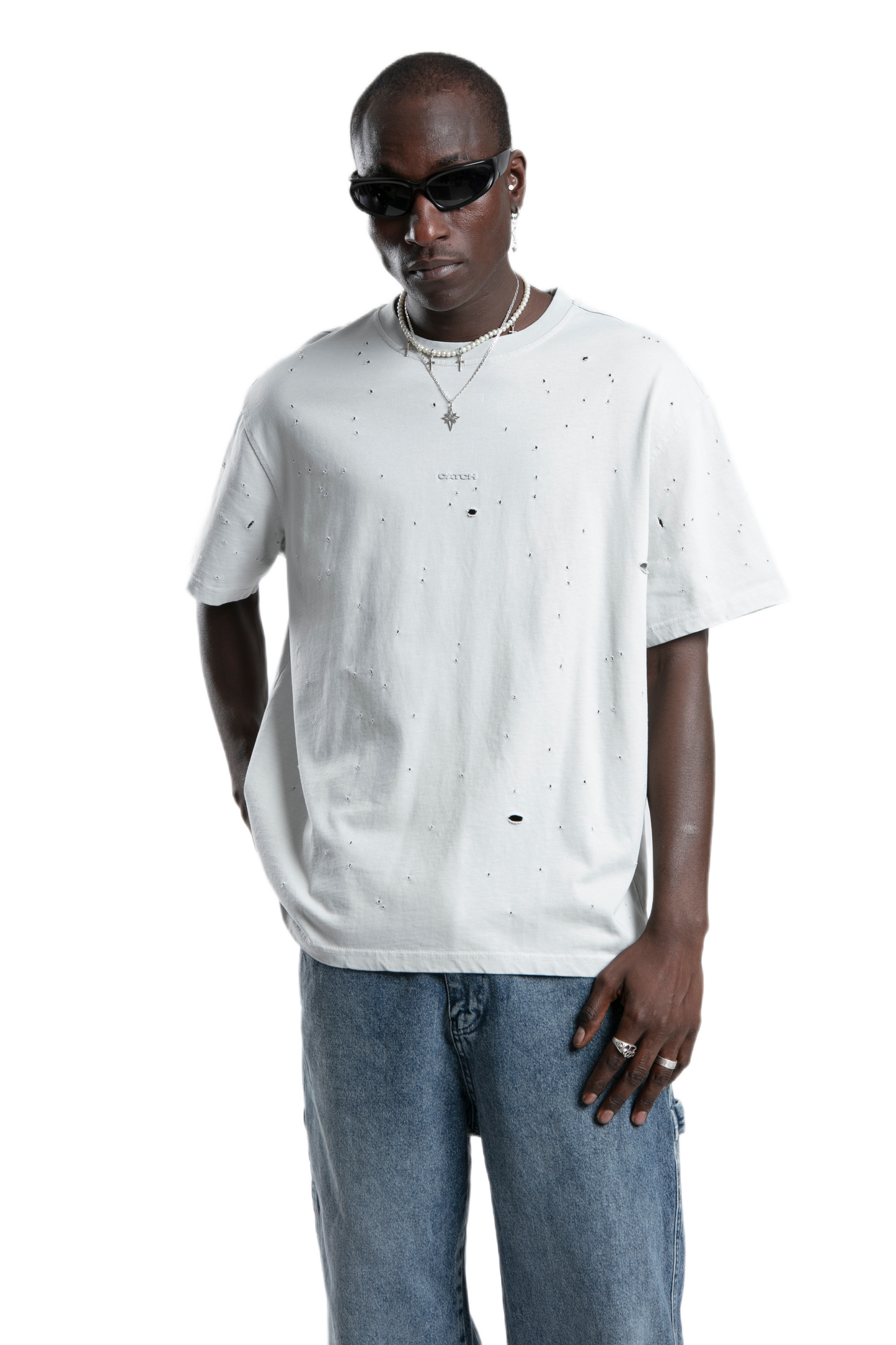 T-shirt - Holey Comfort - Grey