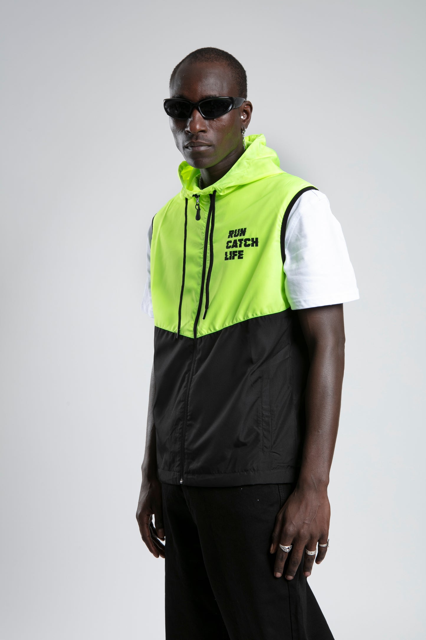Track Vest - Runner - Neon Green