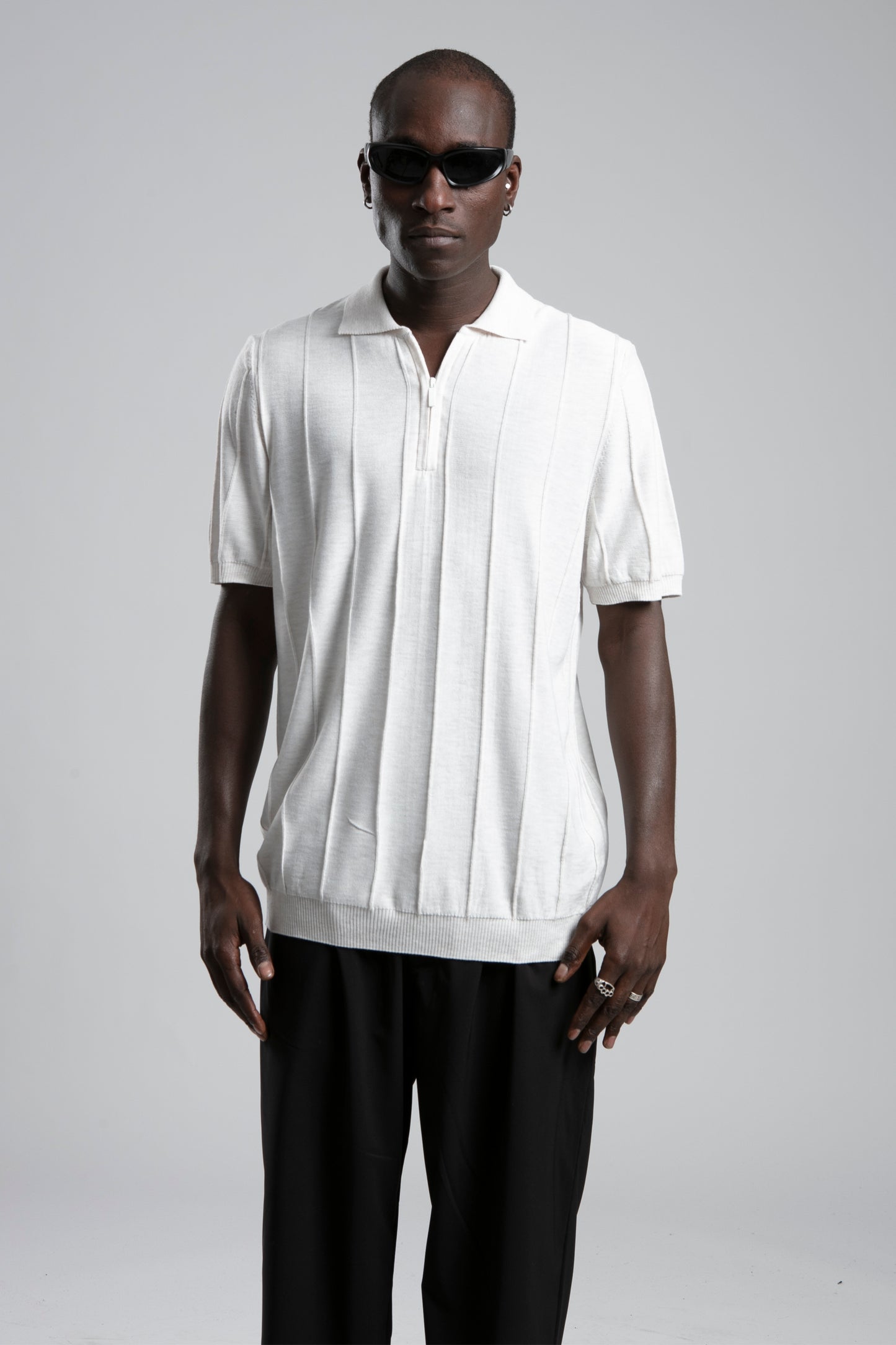 Polo - Vert - Light Grey