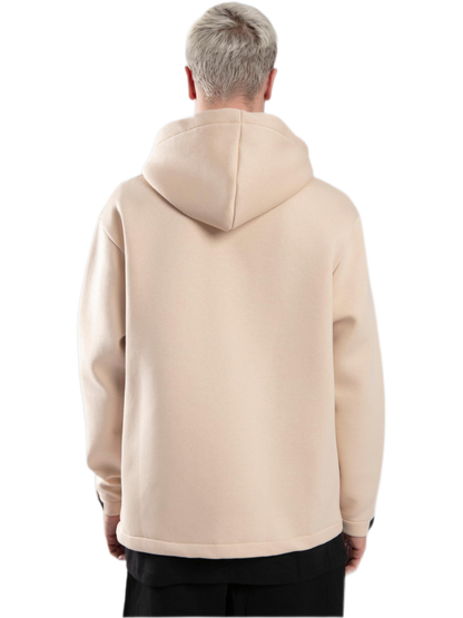 Zip-up Hoodie - Basic - Beige