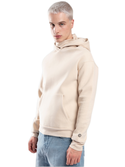 Turtleneck Hoodie - Basic - Beige