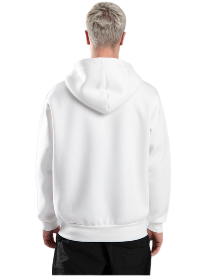 Zip-up Hoodie - Basic - White