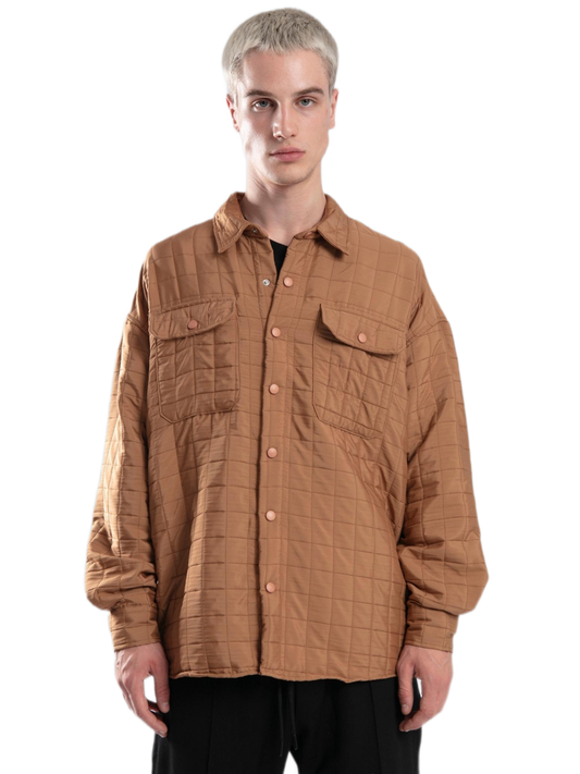 Overshirt - Squared - Brown