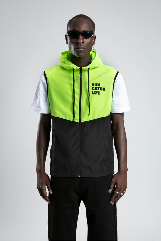 Track Vest - Runner - Neon Green