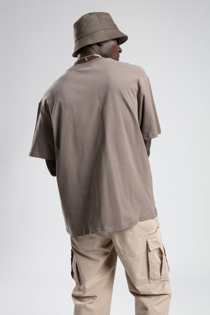 T-shirt - Plain - Brown