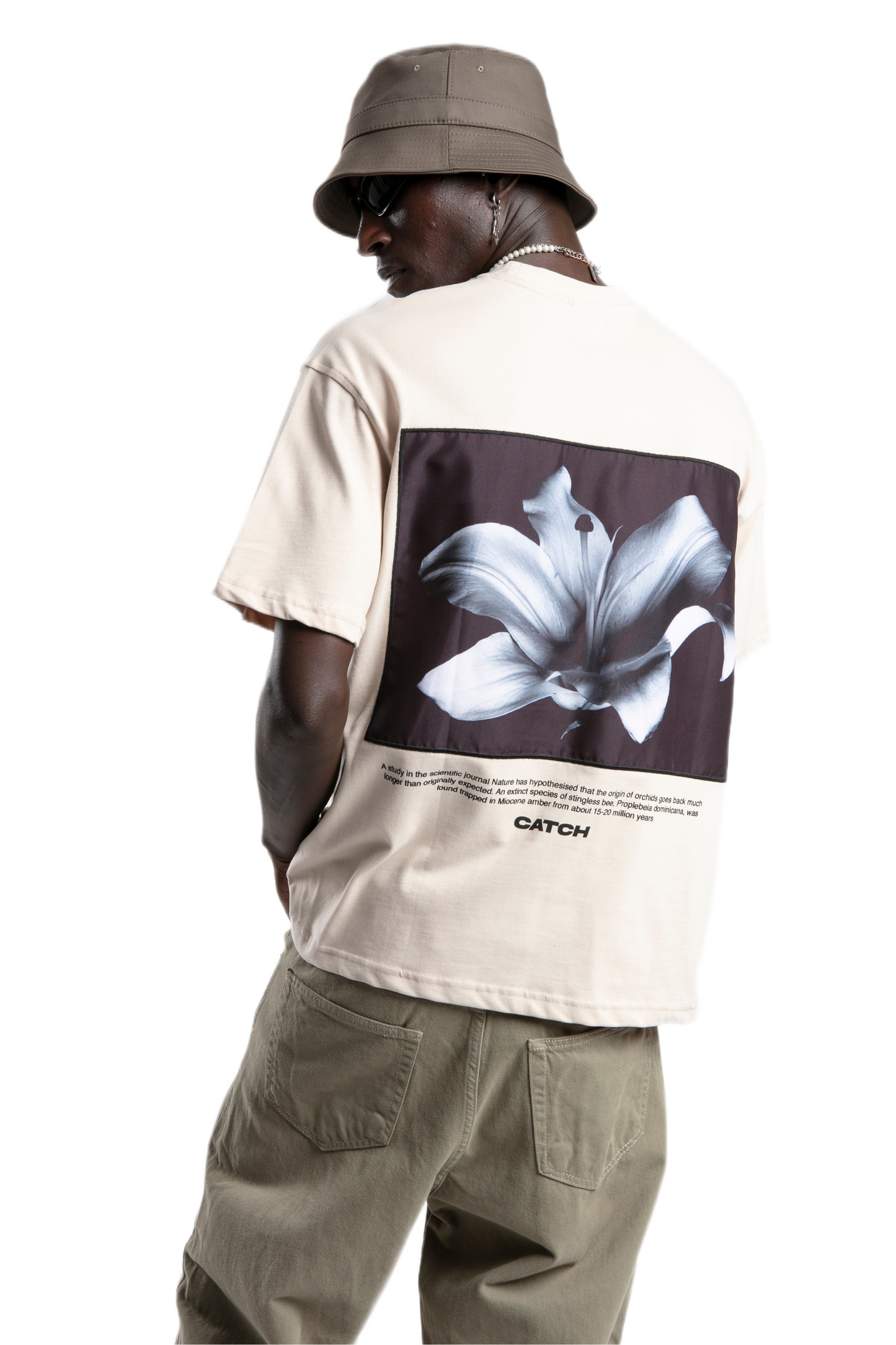 T-shirt - Origin of Orchids - Beige