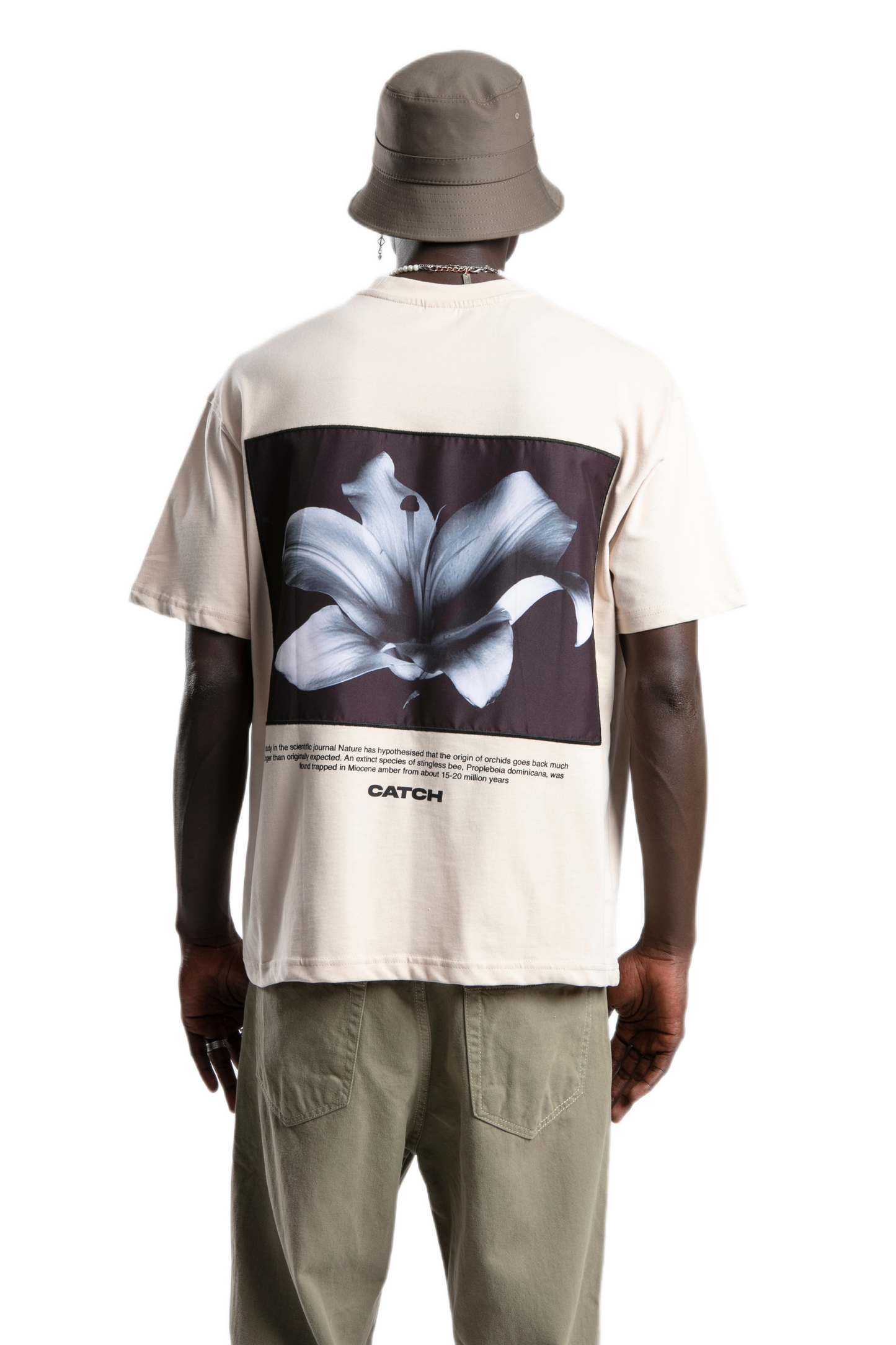 T-shirt - Origin of Orchids - Beige