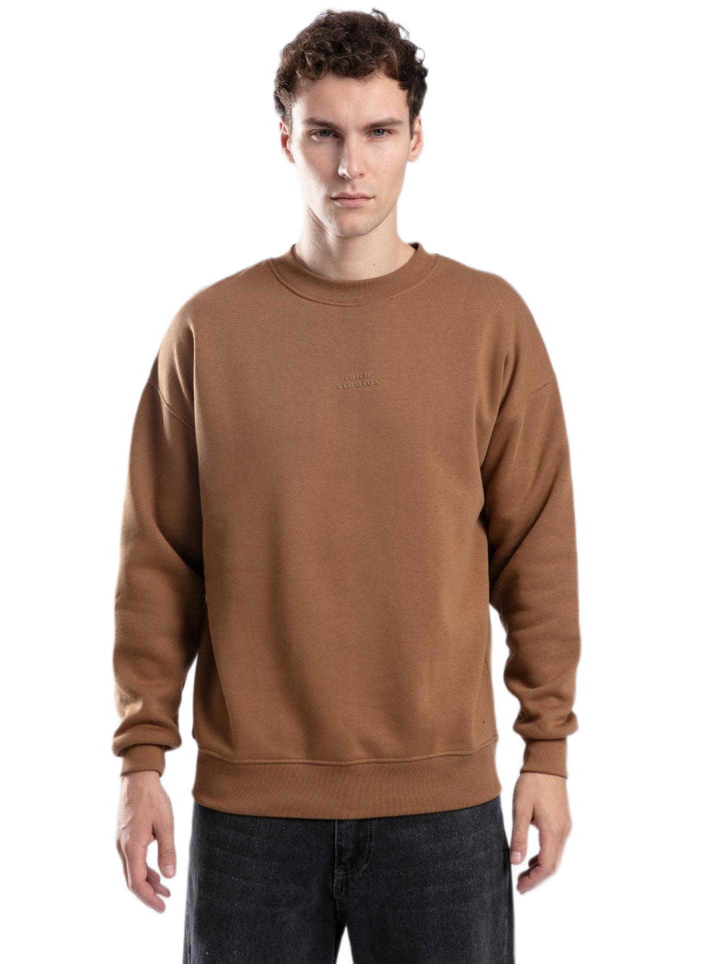 Crewneck Sweater - Basic - Camel