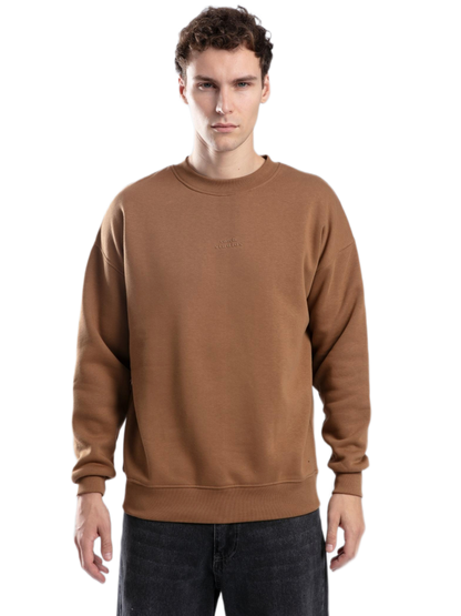 Crewneck Sweater - Basic - Camel