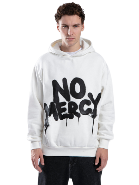 Hoodie - No Mercy - White