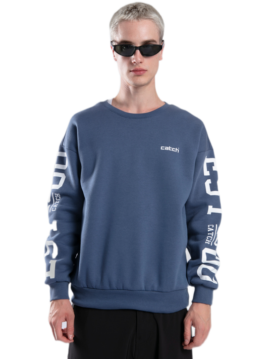 Crewneck Sweater - EST. - Blue